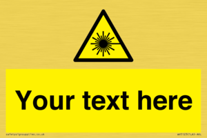 Custom Laser Hazard Sign